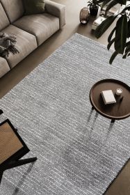 Granada Liora Charcoal, Gray, Ivory and White Polypropylene Area Rug Granada Liora Charcoal, Gray, Ivory and White Polypropylene Area Rug